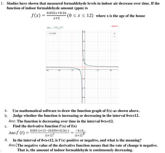 An example of a homework assignment is a student using mathematical software to solve an
        optimization problem predicting the amount of formaldehyde in indoor air.